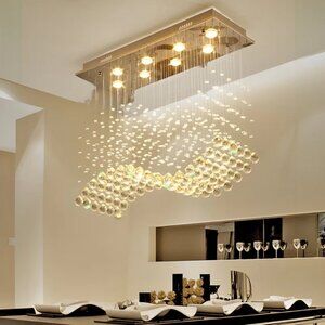 Modern Crystal Ceiling Light